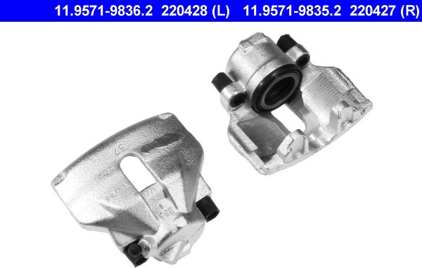 ATE 11.9571-9835.2 - Pinza freno www.autoricambi360.it
