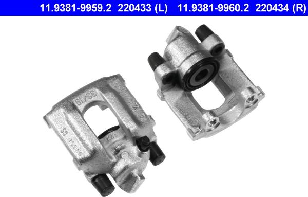 ATE 11.9381-9960.2 - Pinza freno www.autoricambi360.it