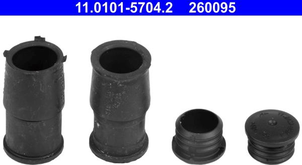 ATE 11.0101-5704.2 - Kit manicotti di guida, Pinza freno www.autoricambi360.it