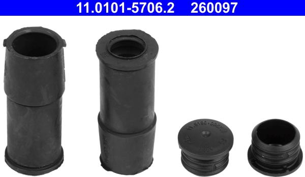 ATE 11.0101-5706.2 - Kit manicotti di guida, Pinza freno www.autoricambi360.it