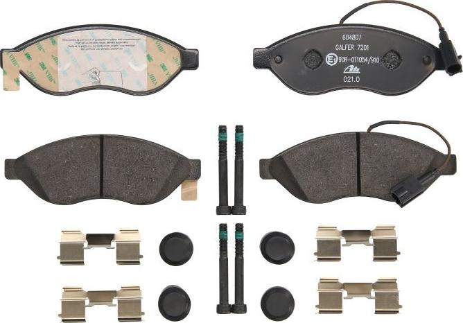 ATE 13.0460-4807.2 - Kit pastiglie freno, Freno a disco www.autoricambi360.it