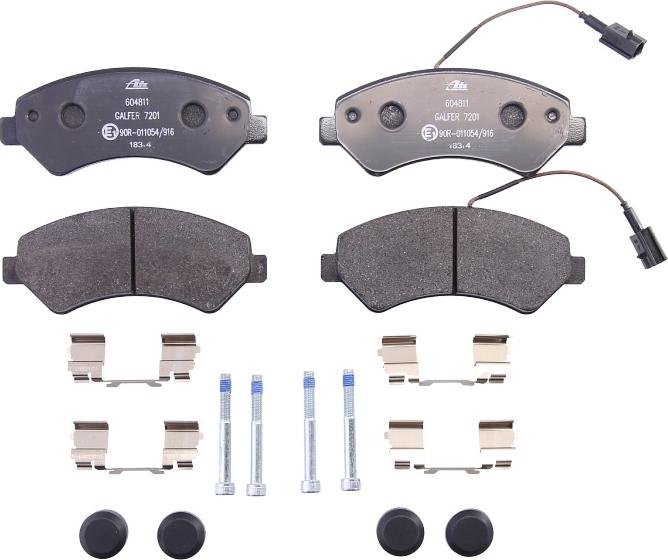 ATE 13.0460-4811.2 - Kit pastiglie freno, Freno a disco www.autoricambi360.it