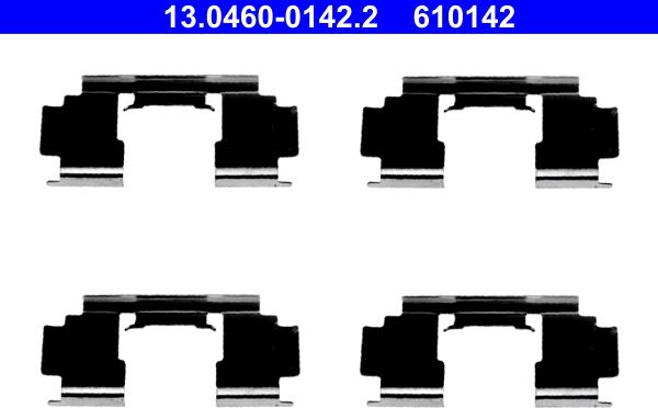 ATE 13.0460-0142.2 - Kit accessori, Pastiglia freno www.autoricambi360.it