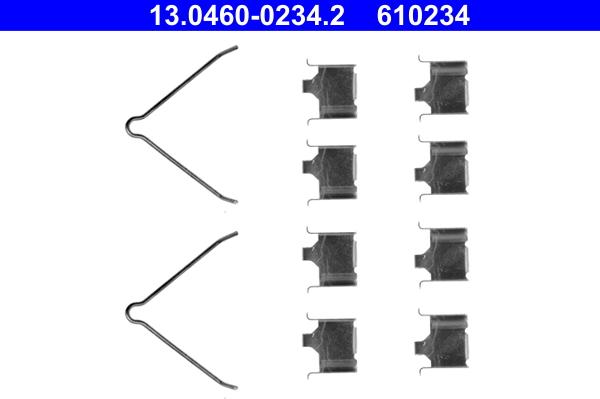 ATE 13.0460-0234.2 - Kit accessori, Pastiglia freno www.autoricambi360.it