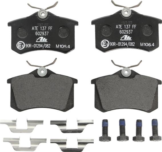 ATE 13.0460-2937.2 - Kit pastiglie freno, Freno a disco www.autoricambi360.it