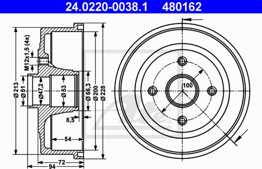 ATE 24.0101-3803.2 - Kit manicotti di guida, Pinza freno www.autoricambi360.it