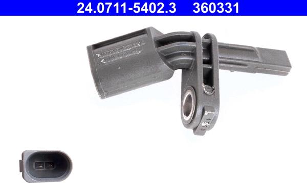 ATE 24.0711-5402.3 - Sensore, N° giri ruota www.autoricambi360.it