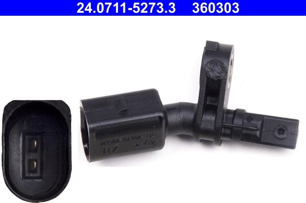 ATE 24.0711-5273.3 - Sensore, N° giri ruota www.autoricambi360.it