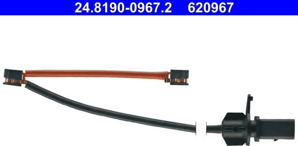 ATE 24.8190-0967.2 - Contatto segnalazione, Usura past. freno / mat. d'attrito www.autoricambi360.it