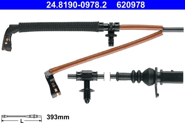 ATE 24.8190-0978.2 - Contatto segnalazione, Usura past. freno / mat. d'attrito www.autoricambi360.it