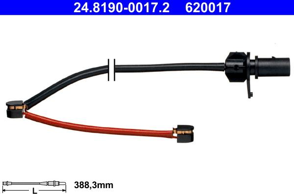 ATE 24.8190-0017.2 - Contatto segnalazione, Usura past. freno / mat. d'attrito www.autoricambi360.it