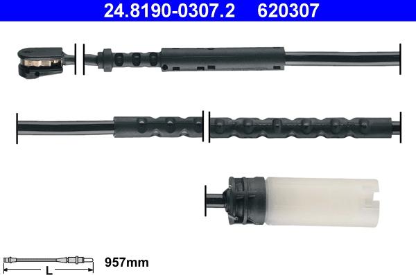 ATE 24.8190-0307.2 - Contatto segnalazione, Usura past. freno / mat. d'attrito www.autoricambi360.it