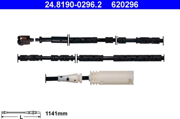 ATE 24.8190-0296.2 - Contatto segnalazione, Usura past. freno / mat. d'attrito www.autoricambi360.it