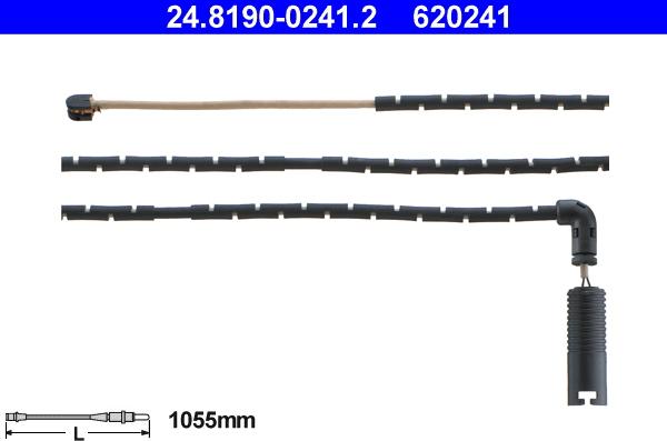 ATE 24.8190-0241.2 - Contatto segnalazione, Usura past. freno / mat. d'attrito www.autoricambi360.it
