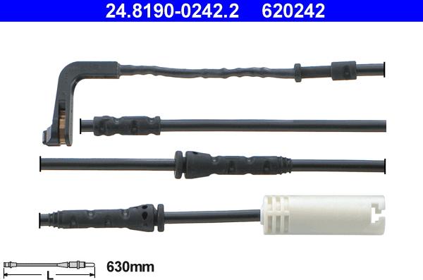 ATE 24.8190-0242.2 - Contatto segnalazione, Usura past. freno / mat. d'attrito www.autoricambi360.it
