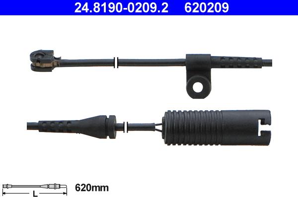 ATE 24.8190-0209.2 - Contatto segnalazione, Usura past. freno / mat. d'attrito www.autoricambi360.it