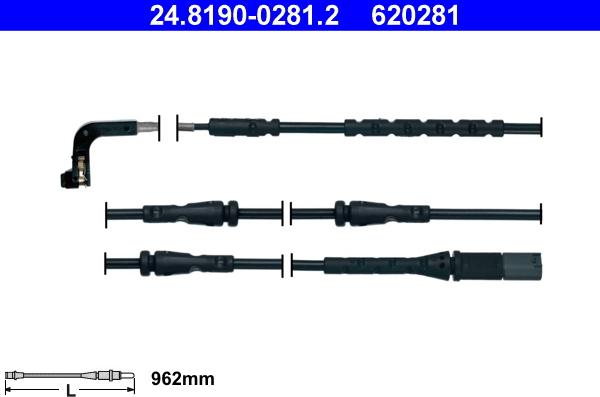 ATE 24.8190-0281.2 - Contatto segnalazione, Usura past. freno / mat. d'attrito www.autoricambi360.it