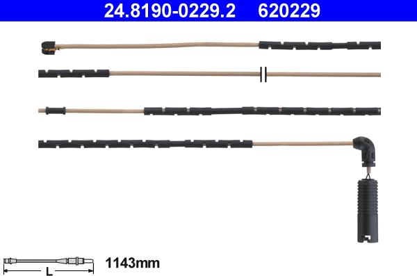ATE 24.8190-0229.2 - Contatto segnalazione, Usura past. freno / mat. d'attrito www.autoricambi360.it
