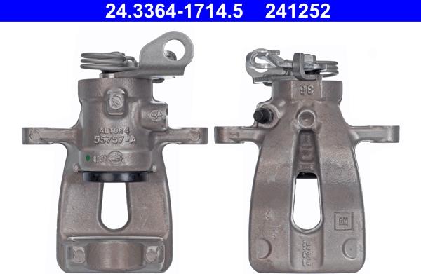 ATE 24.3364-1714.5 - Pinza freno www.autoricambi360.it