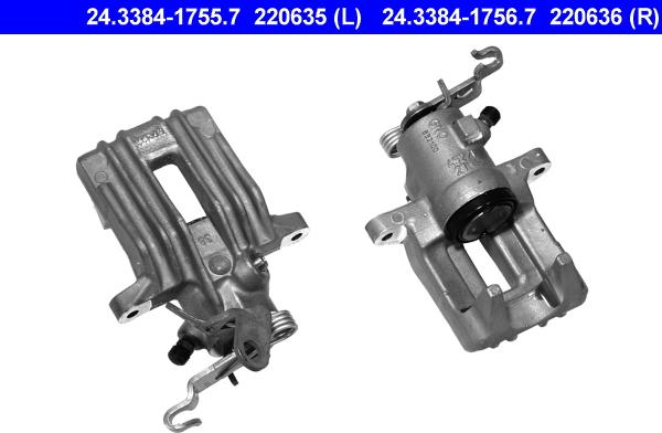 ATE 24.3384-1756.7 - Pinza freno www.autoricambi360.it