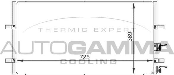 Autogamma 104986 - Condensatore, Climatizzatore www.autoricambi360.it