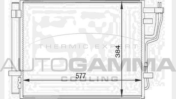 Autogamma 104455 - Condensatore, Climatizzatore www.autoricambi360.it