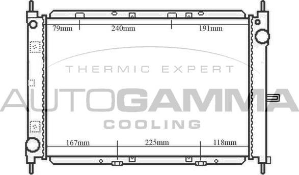Autogamma 104551 - Radiatore, Raffreddamento motore www.autoricambi360.it
