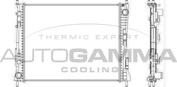 Autogamma 104562 - Radiatore, Raffreddamento motore www.autoricambi360.it