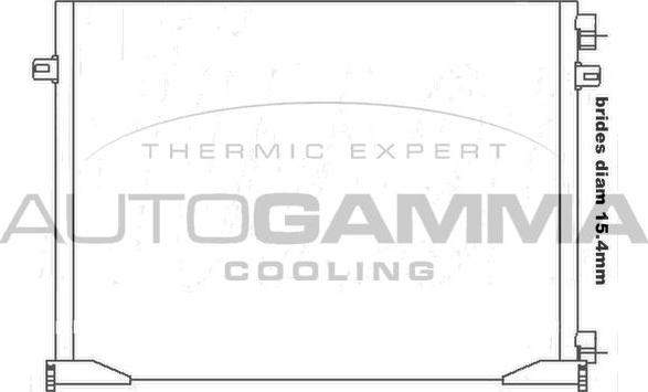 Autogamma 105549 - Condensatore, Climatizzatore www.autoricambi360.it