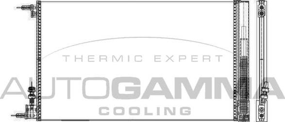 Autogamma 105507 - Condensatore, Climatizzatore www.autoricambi360.it