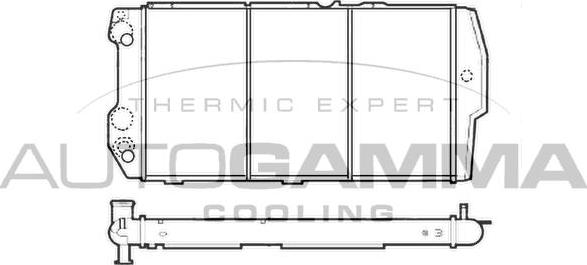 Autogamma 105571 - Radiatore, Raffreddamento motore www.autoricambi360.it