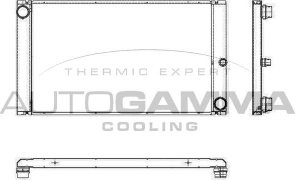 Autogamma 105657 - Radiatore, Raffreddamento motore www.autoricambi360.it
