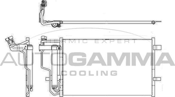 Autogamma 105619 - Condensatore, Climatizzatore www.autoricambi360.it