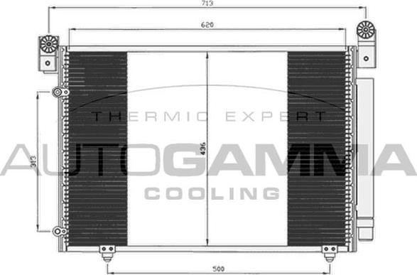 Autogamma 105008 - Condensatore, Climatizzatore www.autoricambi360.it