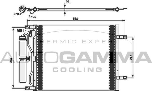 Autogamma 105085 - Condensatore, Climatizzatore www.autoricambi360.it