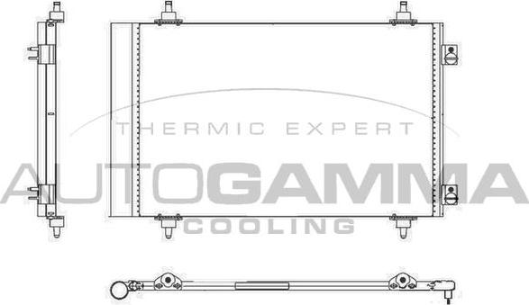 Autogamma 105022 - Condensatore, Climatizzatore www.autoricambi360.it