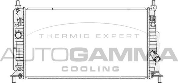 Autogamma 105754 - Radiatore, Raffreddamento motore www.autoricambi360.it