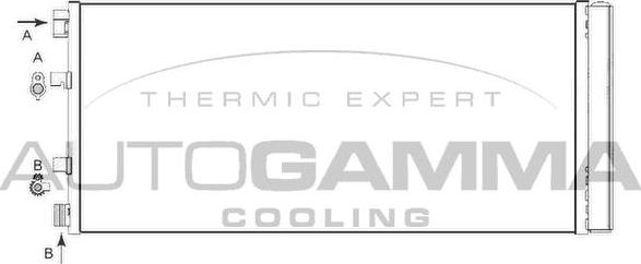 Autogamma 105714 - Condensatore, Climatizzatore www.autoricambi360.it