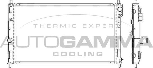 Autogamma 105789 - Radiatore, Raffreddamento motore www.autoricambi360.it
