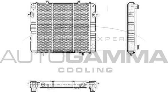 Autogamma 100698 - Radiatore, Raffreddamento motore www.autoricambi360.it