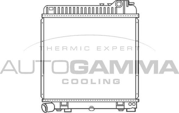 Autogamma 100087 - Radiatore, Raffreddamento motore www.autoricambi360.it