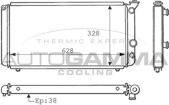 Autogamma 100845 - Radiatore, Raffreddamento motore www.autoricambi360.it
