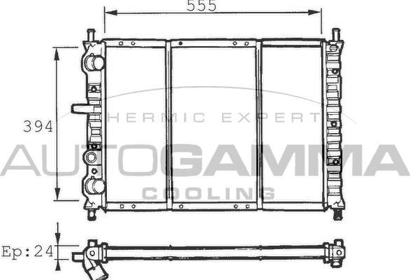 Autogamma 100262 - Radiatore, Raffreddamento motore www.autoricambi360.it