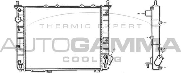 Autogamma 101184 - Radiatore, Raffreddamento motore www.autoricambi360.it