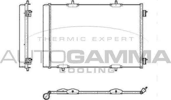 Autogamma 103972 - Condensatore, Climatizzatore www.autoricambi360.it