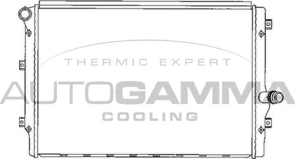 Autogamma 103614 - Radiatore, Raffreddamento motore www.autoricambi360.it