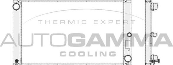 Autogamma 103390 - Radiatore, Raffreddamento motore www.autoricambi360.it