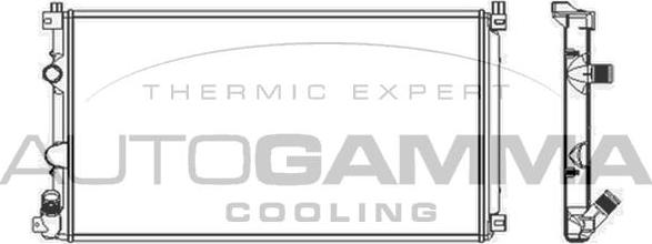 Autogamma 103739 - Radiatore, Raffreddamento motore www.autoricambi360.it