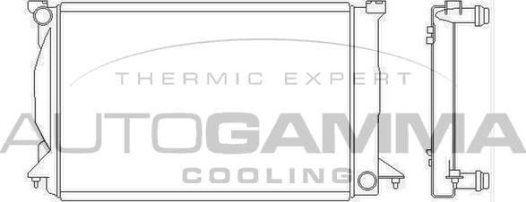 Autogamma 103777 - Radiatore, Raffreddamento motore www.autoricambi360.it