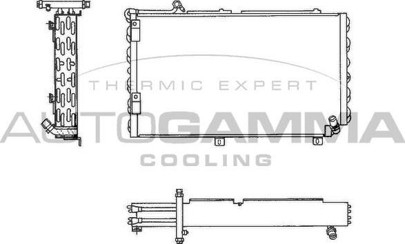 Autogamma 102599 - Condensatore, Climatizzatore www.autoricambi360.it